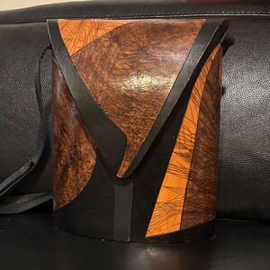 Stylish Black and Brown Men's Bag
